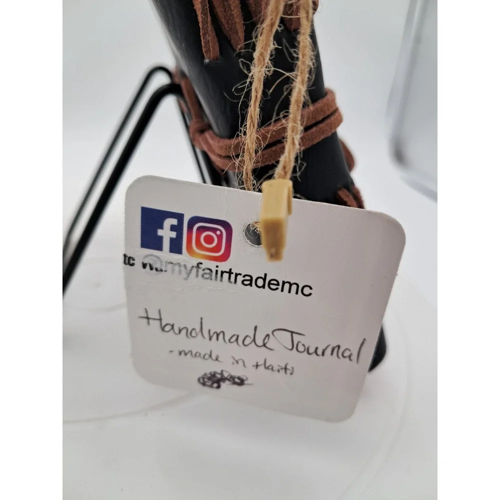 Handmade Leather Journal. Made In Haiti